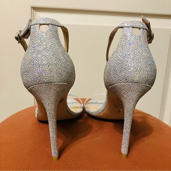 STUART WEITZMAN Heels SANDALS Crystal NUDISTCURVE - Sz 9 B Spain NEW! - Picture 16 of 16